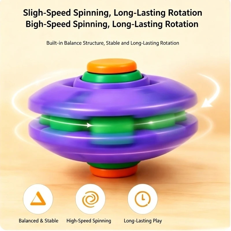 Party Games For Adults And Kids - 1PCS Transformeerbare Fidget Spinner Bal Druk